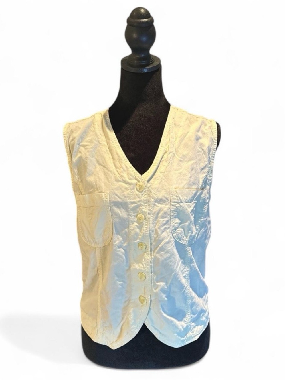 Vintage Y2K Erika & Co. Cotton Utility Vest in L.